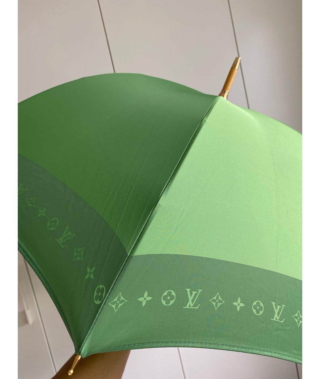 LOUIS VUITTON PRE-OWNED Зеленый зонт, фото 3