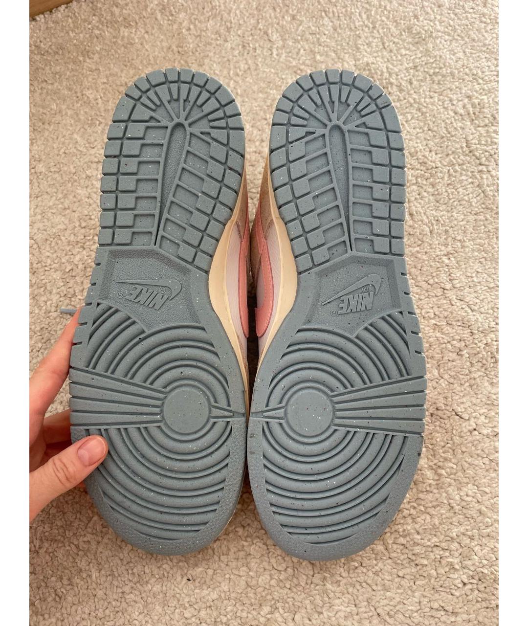 NIKE Белые кожаные низкие кроссовки / кеды, фото 3