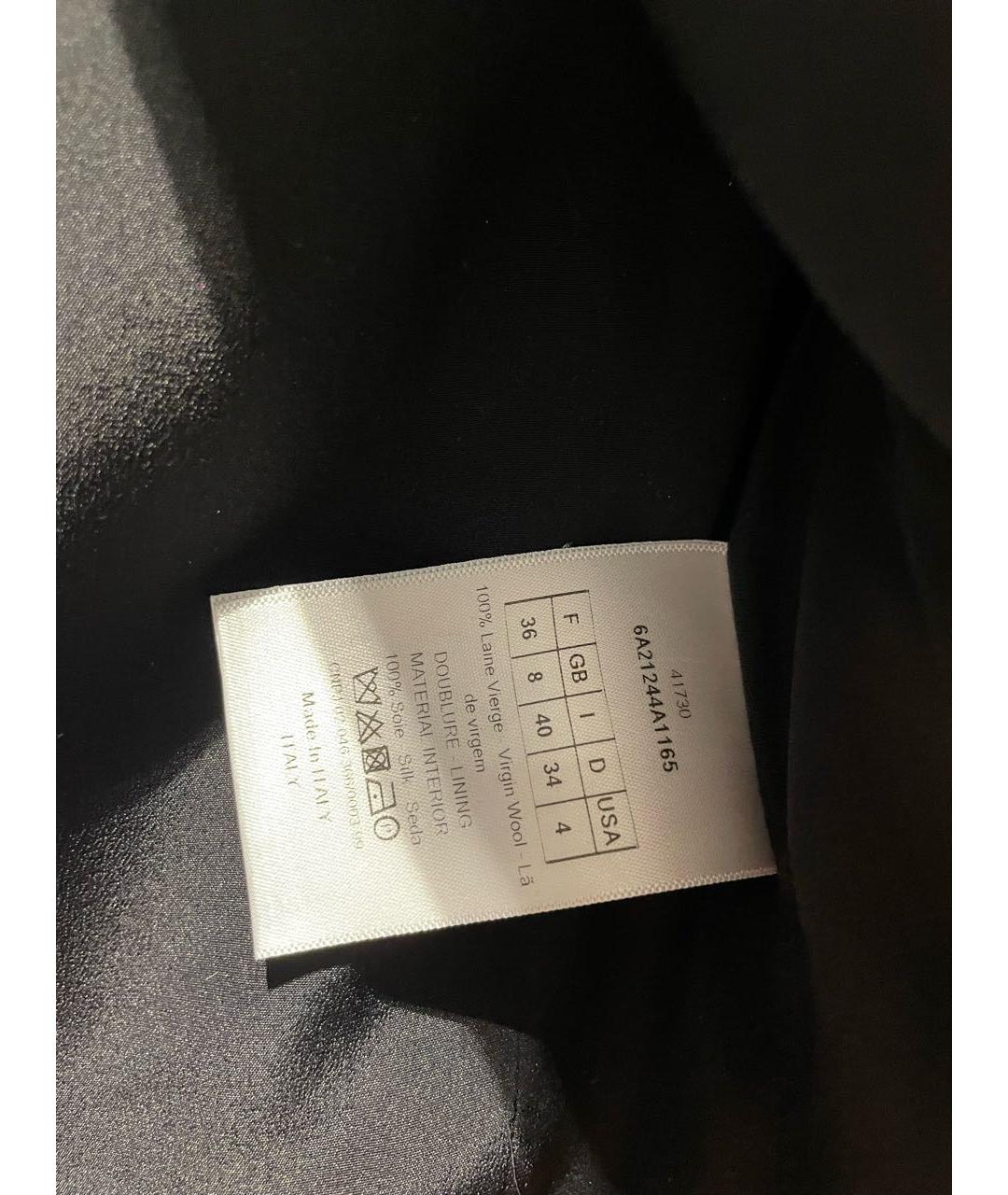 CHRISTIAN DIOR PRE-OWNED Черный шерстяной жакет/пиджак, фото 4