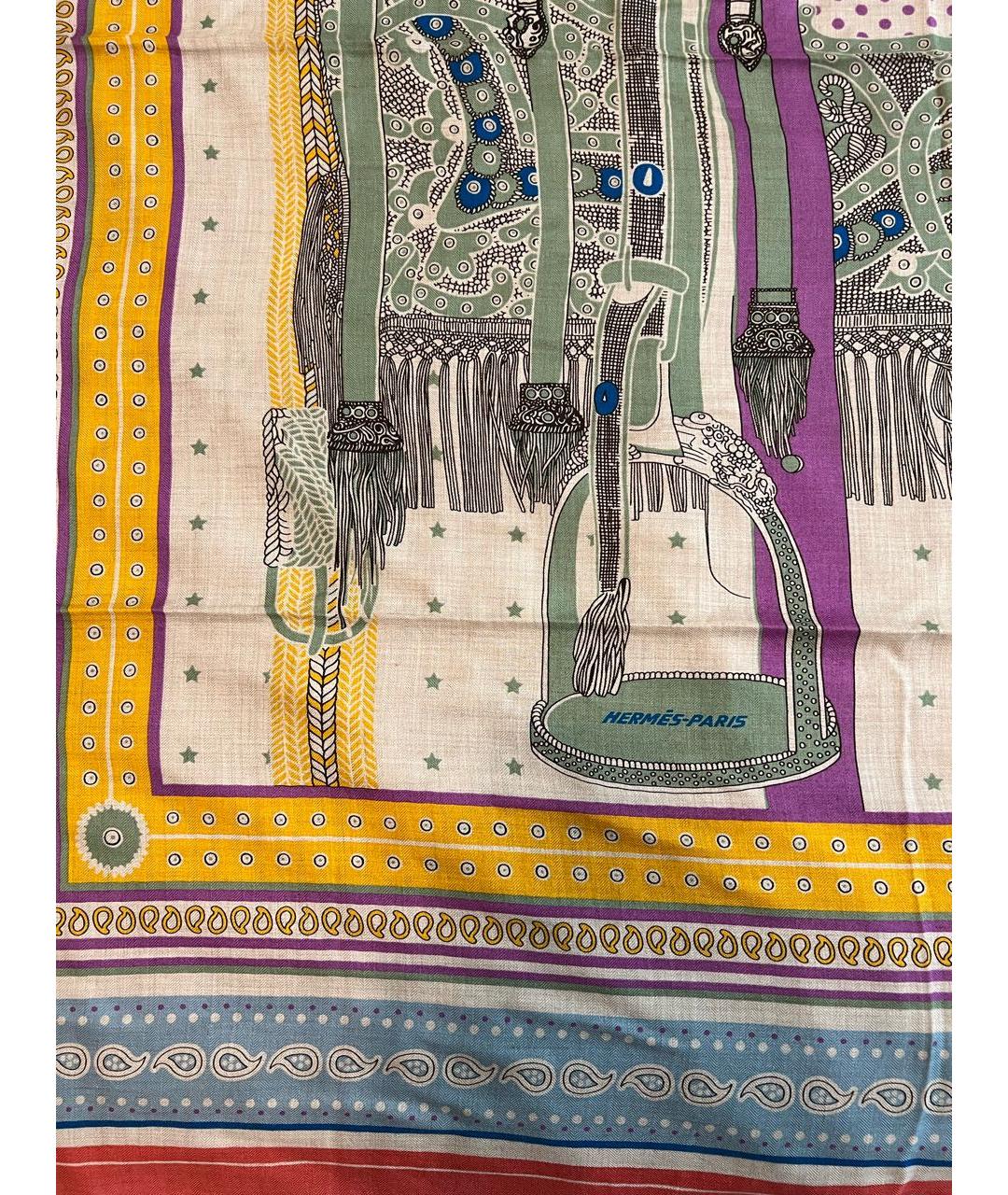 HERMES PRE-OWNED Мульти кашемировый платок, фото 6