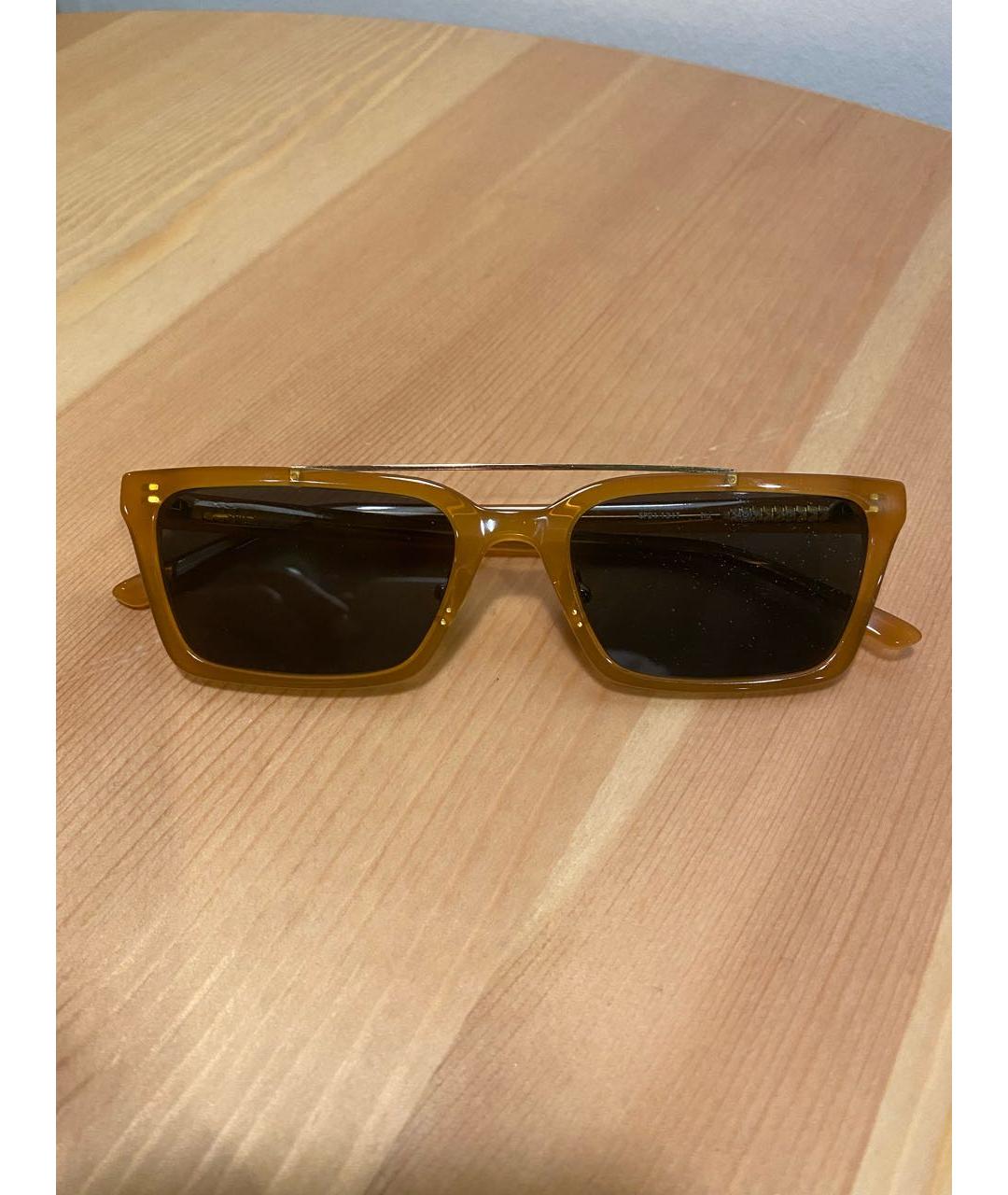 SELF-PORTRAIT Оранжевое пластиковые солнцезащитные очки, фото 6