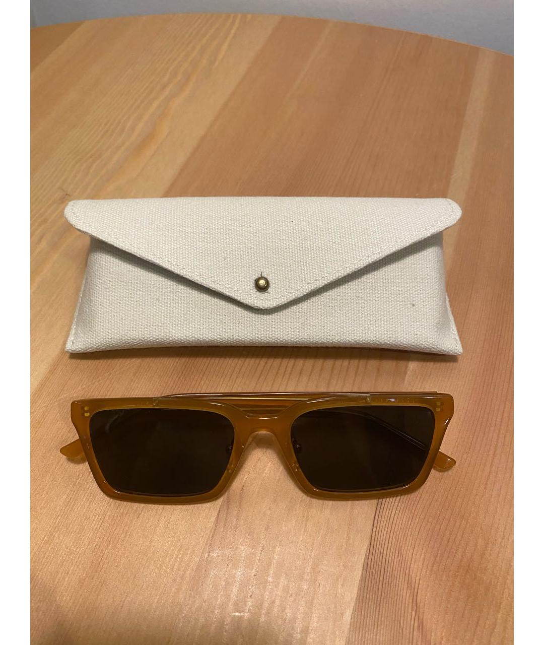 SELF-PORTRAIT Оранжевое пластиковые солнцезащитные очки, фото 4