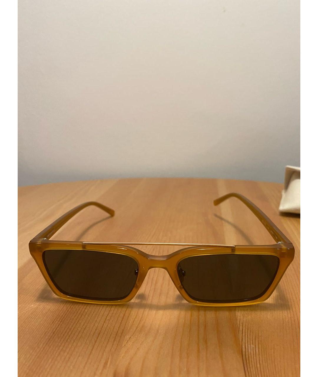 SELF-PORTRAIT Оранжевое пластиковые солнцезащитные очки, фото 5