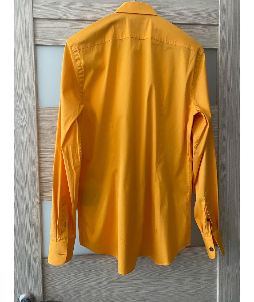 PRADA Оранжевая хлопковая кэжуал рубашка, фото 2