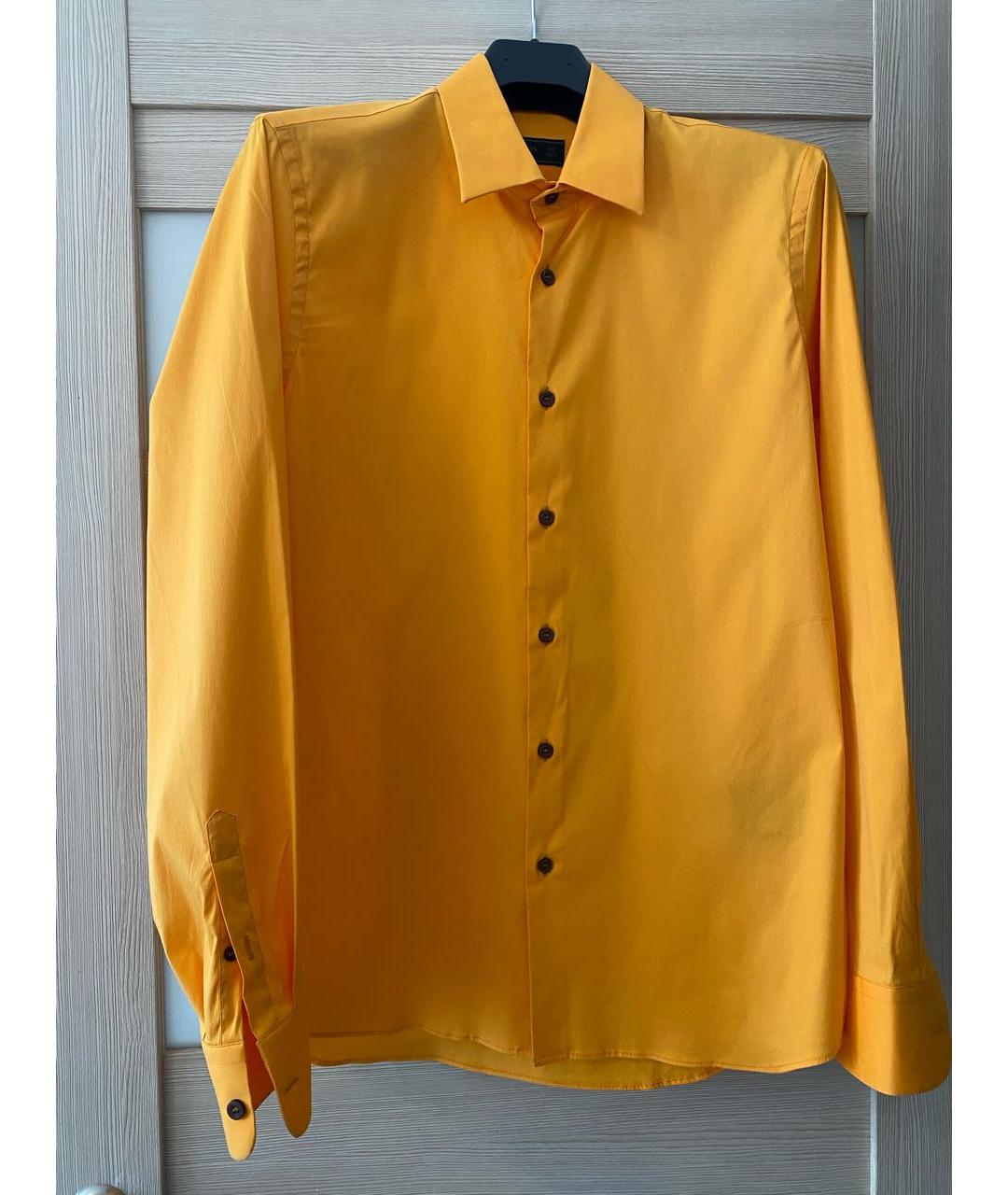 PRADA Оранжевая хлопковая кэжуал рубашка, фото 5