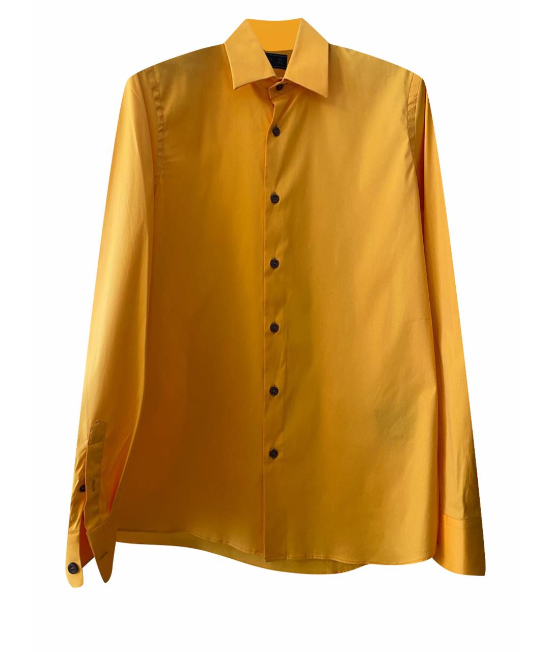 PRADA Оранжевая хлопковая кэжуал рубашка, фото 1