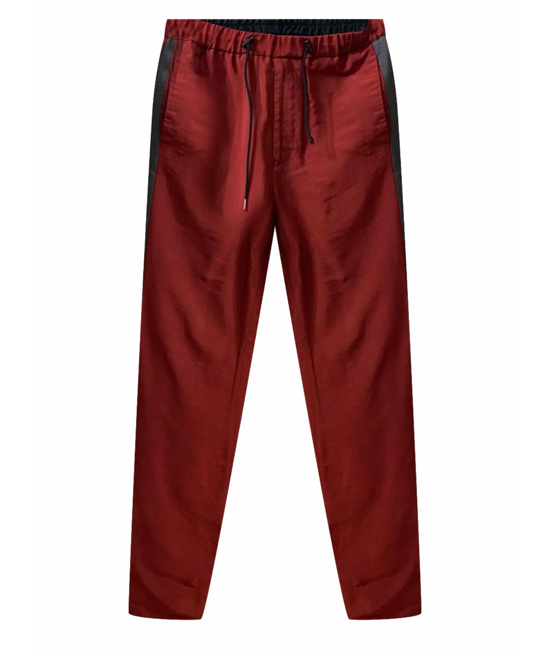 EMPORIO ARMANI Красные повседневные брюки, фото 1