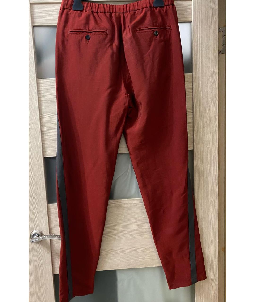 EMPORIO ARMANI Красные повседневные брюки, фото 2