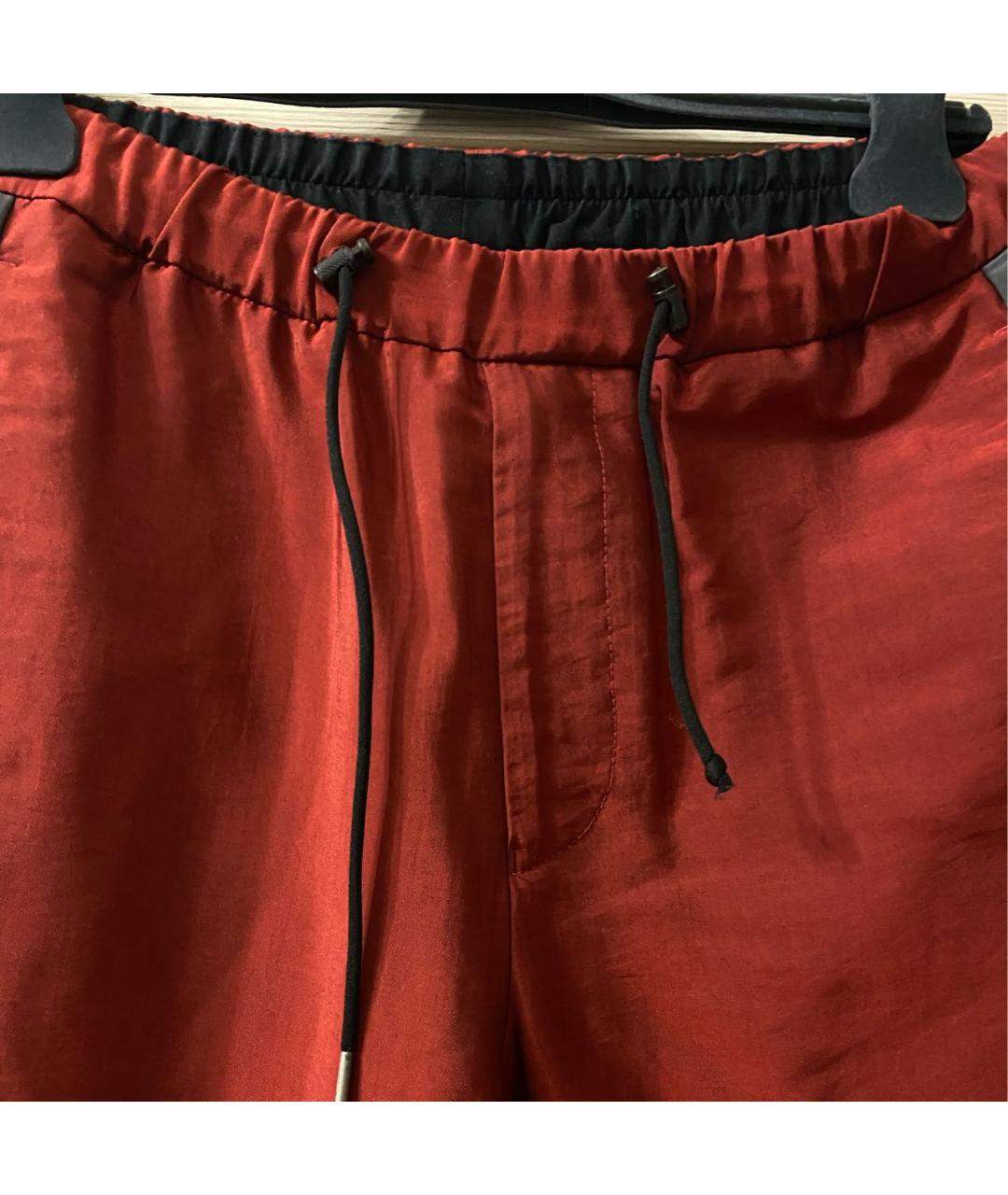 EMPORIO ARMANI Красные повседневные брюки, фото 3