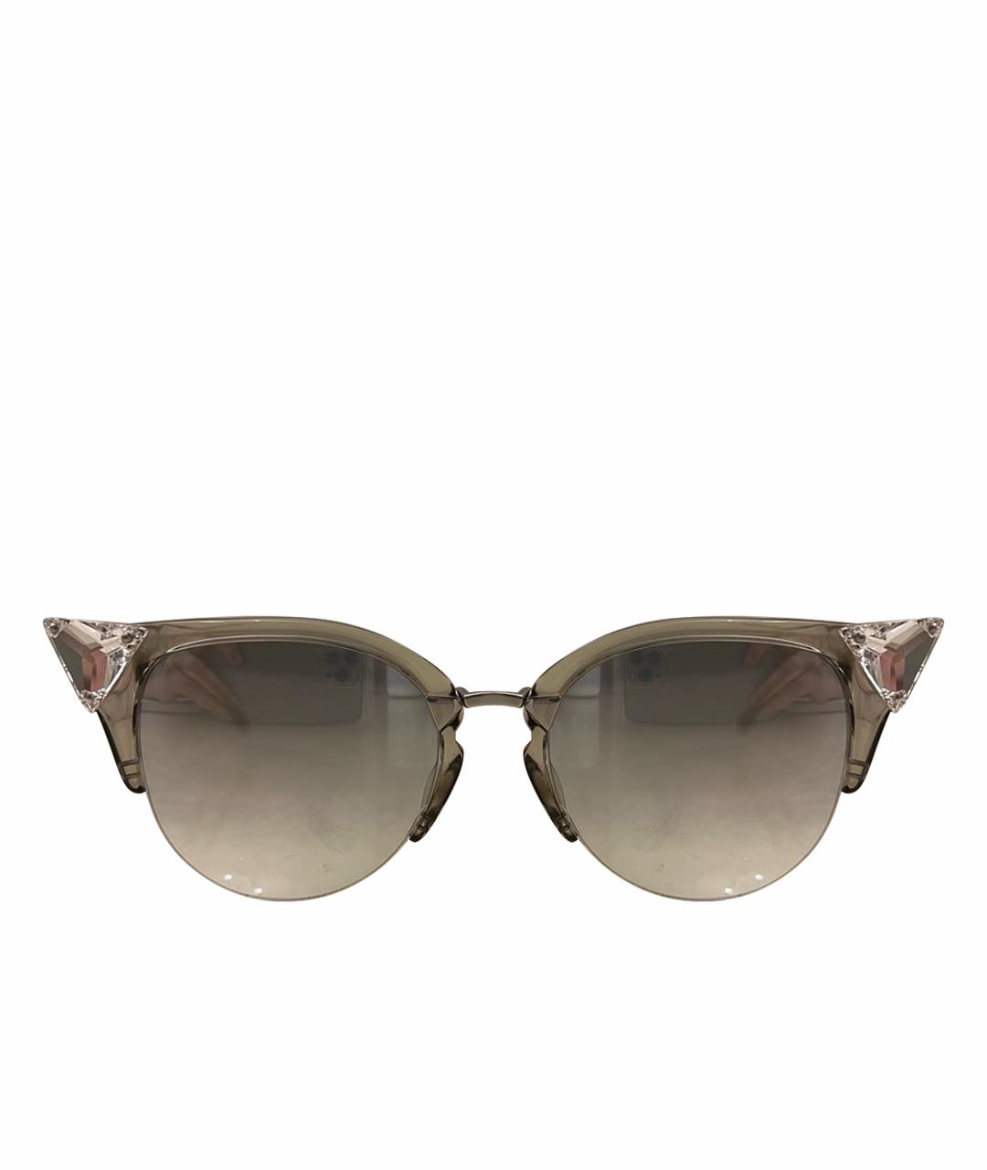 FENDI Серые пластиковые солнцезащитные очки, фото 1