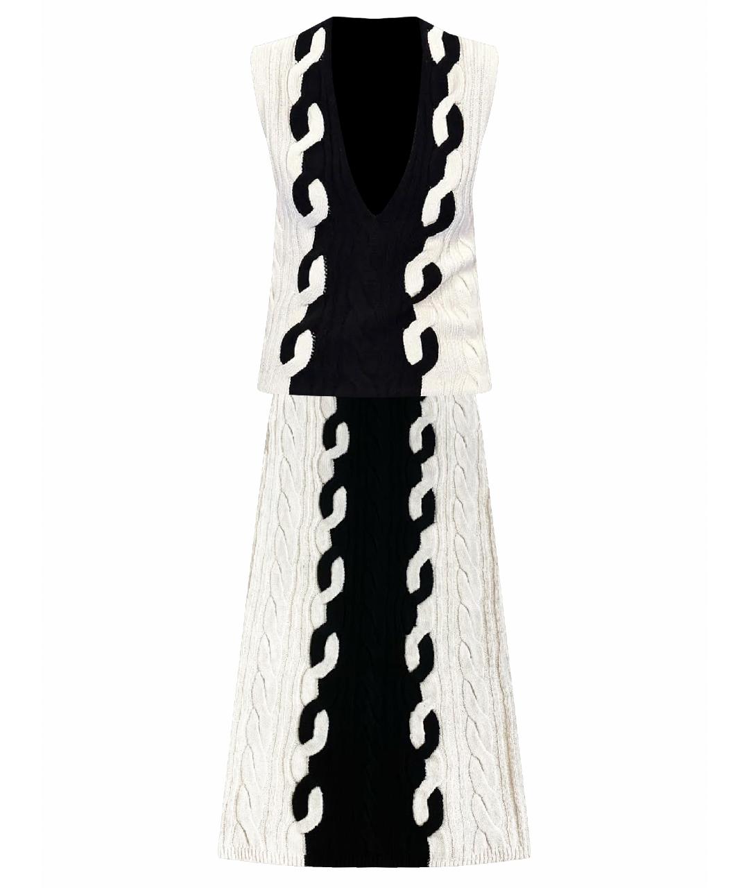CHRISTIAN DIOR PRE-OWNED Бежевый шерстяной костюм с юбками, фото 1