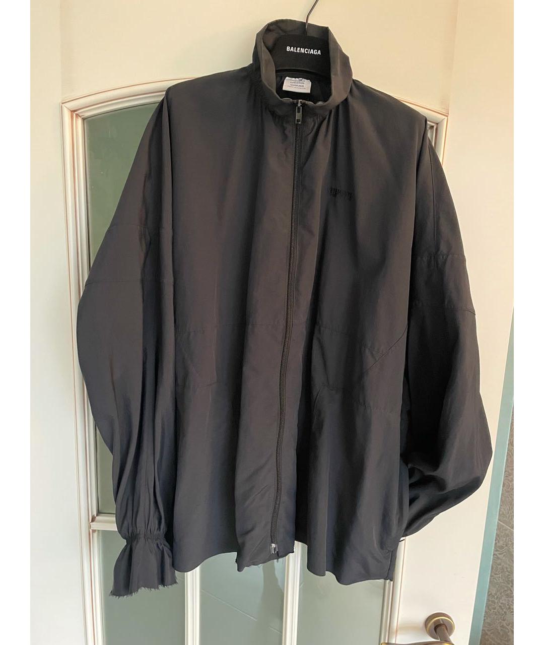 VETEMENTS Черная полиамидовая куртка, фото 5