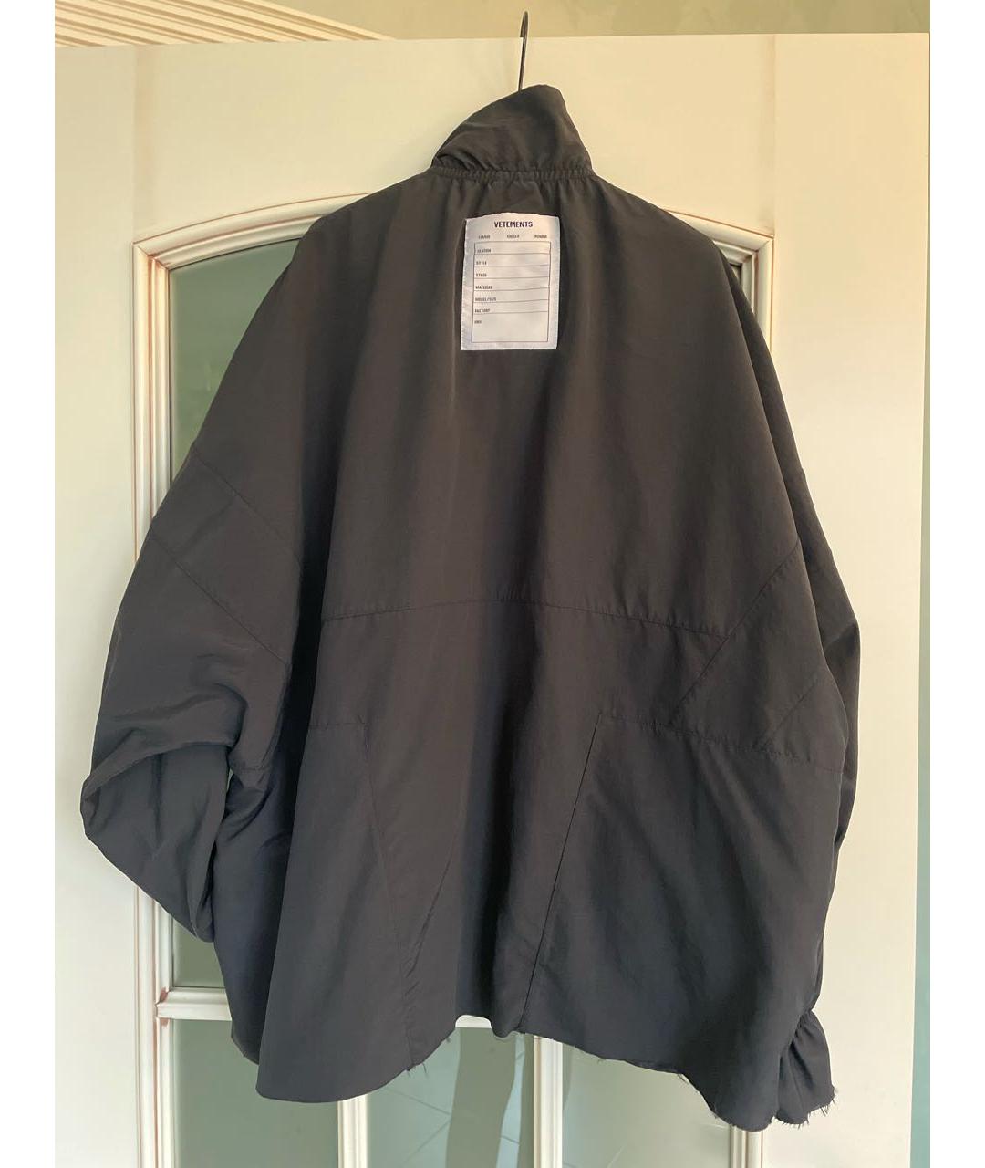 VETEMENTS Черная полиамидовая куртка, фото 2