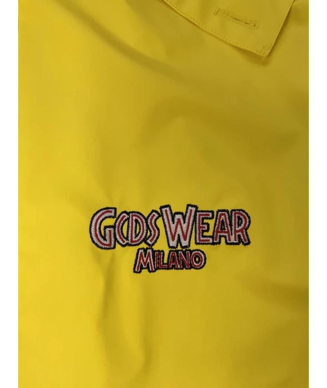 GCDS Желтая полиуретановая куртка, фото 5