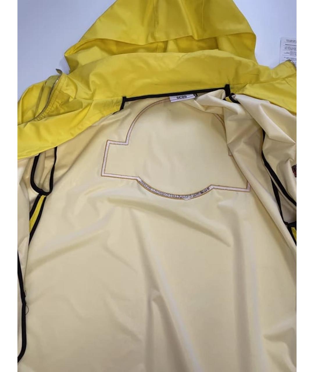 GCDS Желтая полиуретановая куртка, фото 6