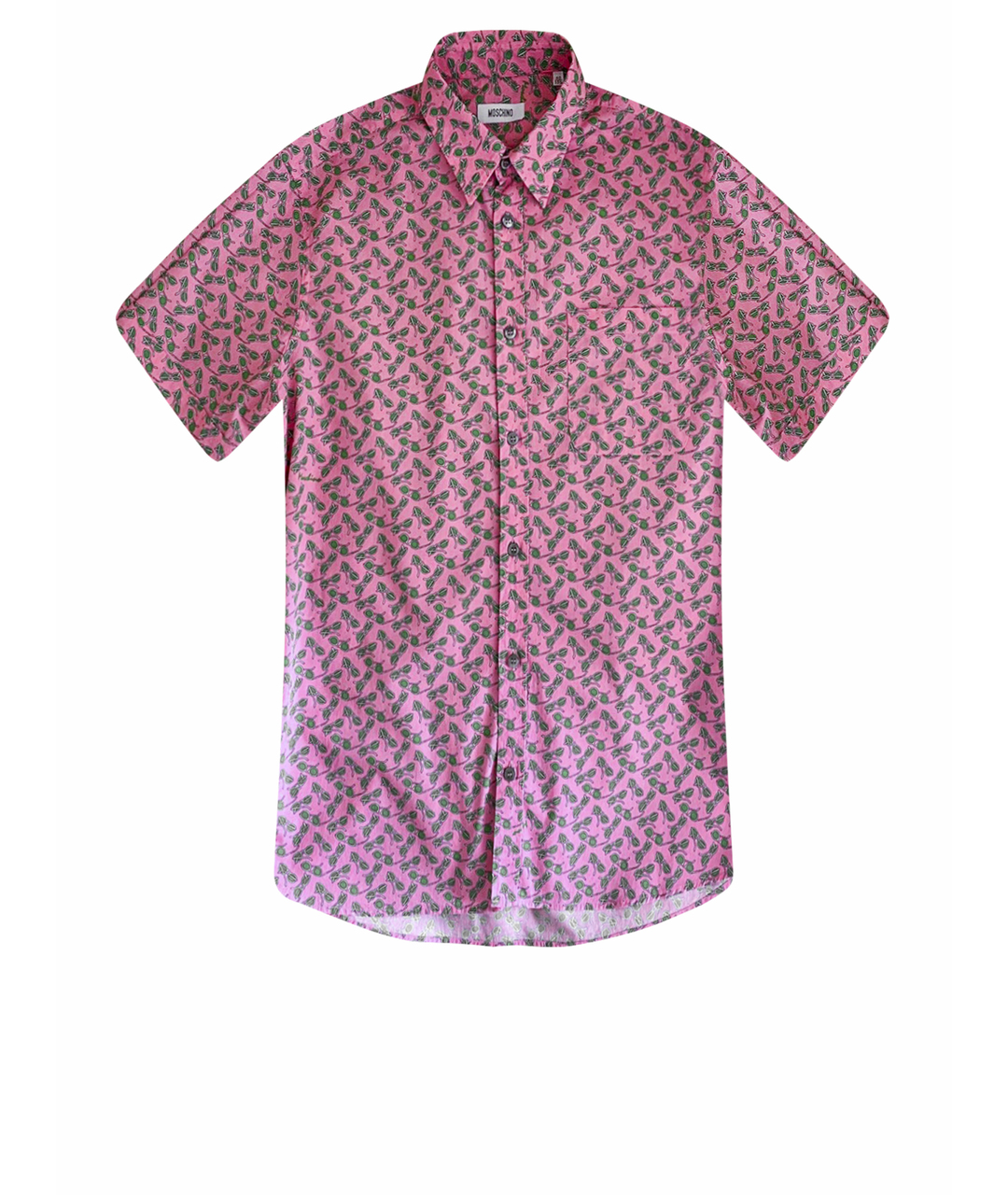 MOSCHINO Розовая хлопковая кэжуал рубашка, фото 1