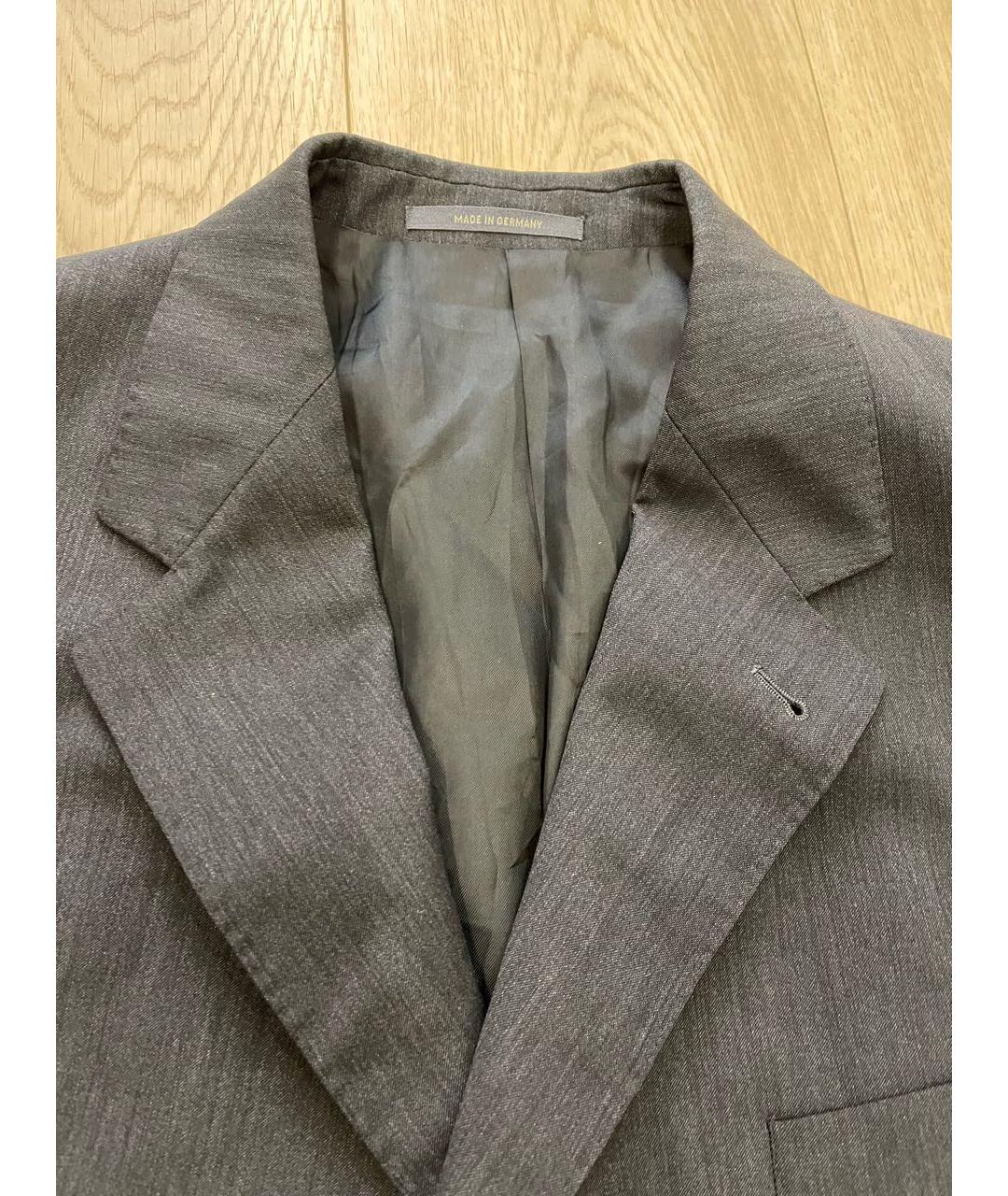 ERMENEGILDO ZEGNA Антрацитовый шерстяной пиджак, фото 2