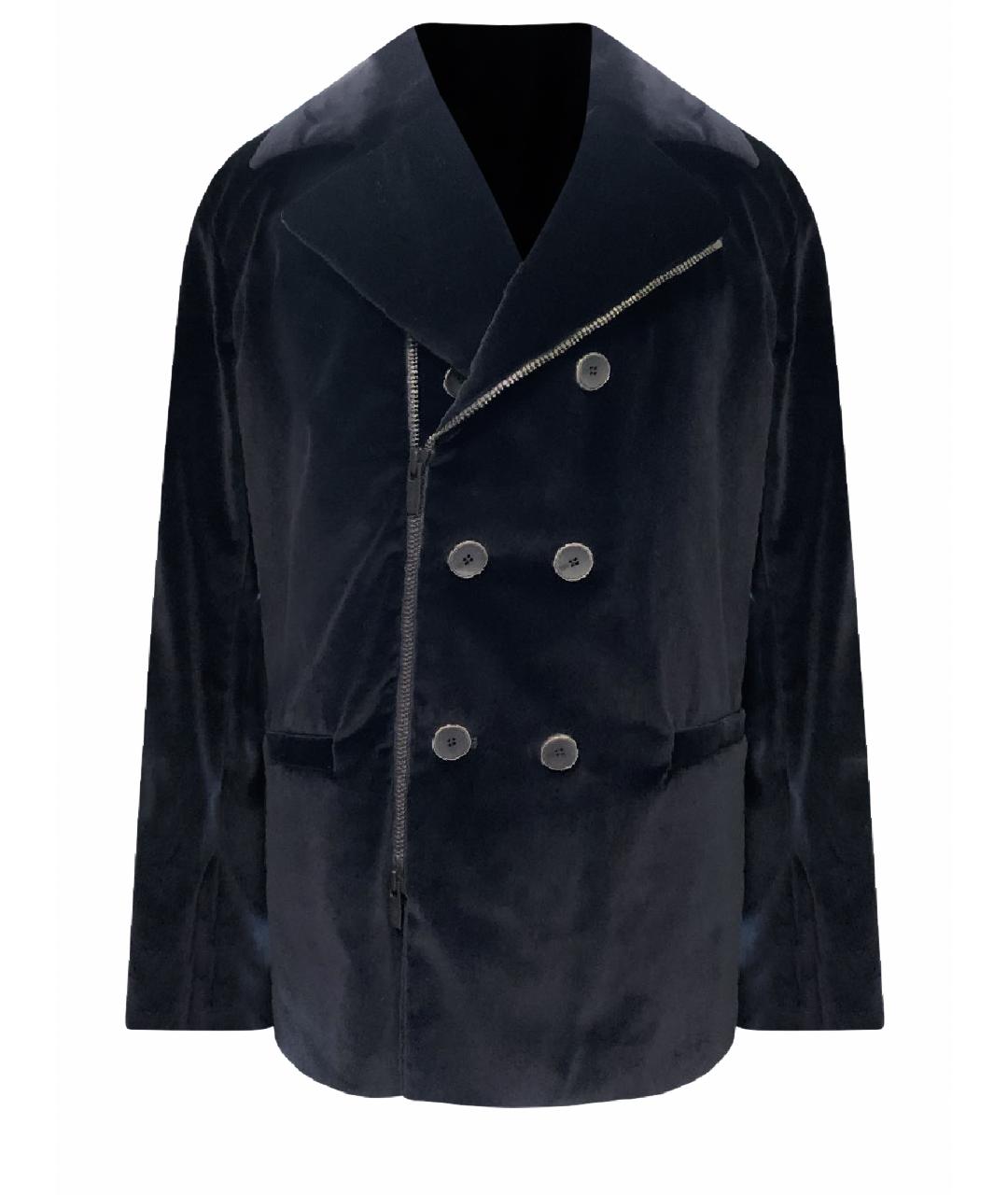 ARMANI COLLEZIONI Темно-синяя бархатная куртка, фото 1