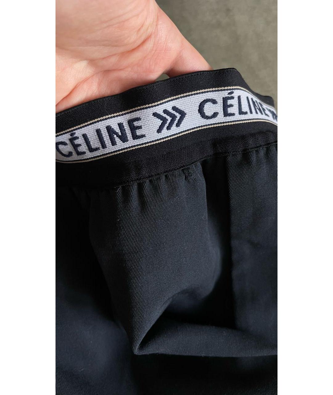 CELINE PRE-OWNED Серые шерстяные брюки широкие, фото 7