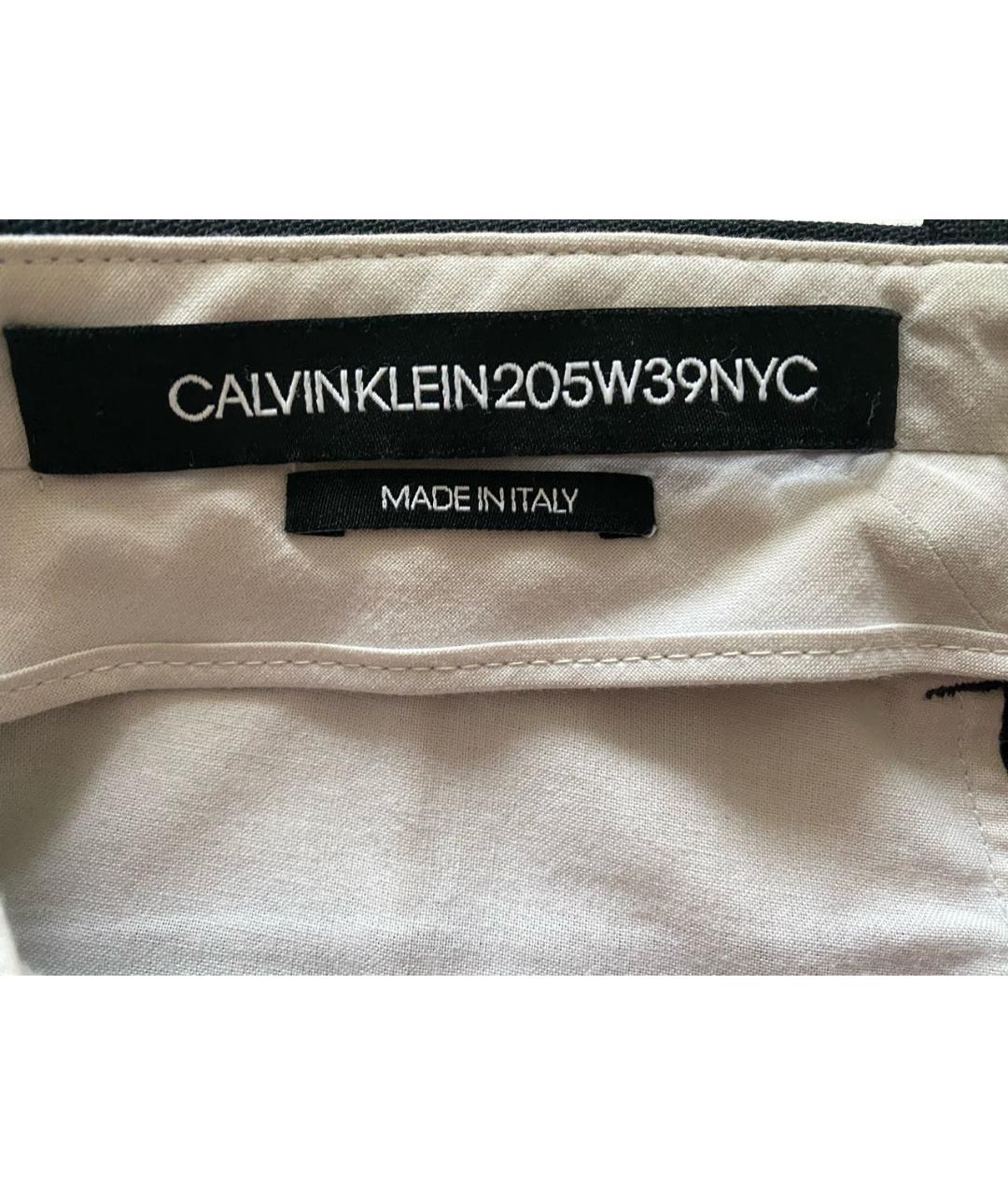 CALVIN KLEIN Черные прямые брюки, фото 4