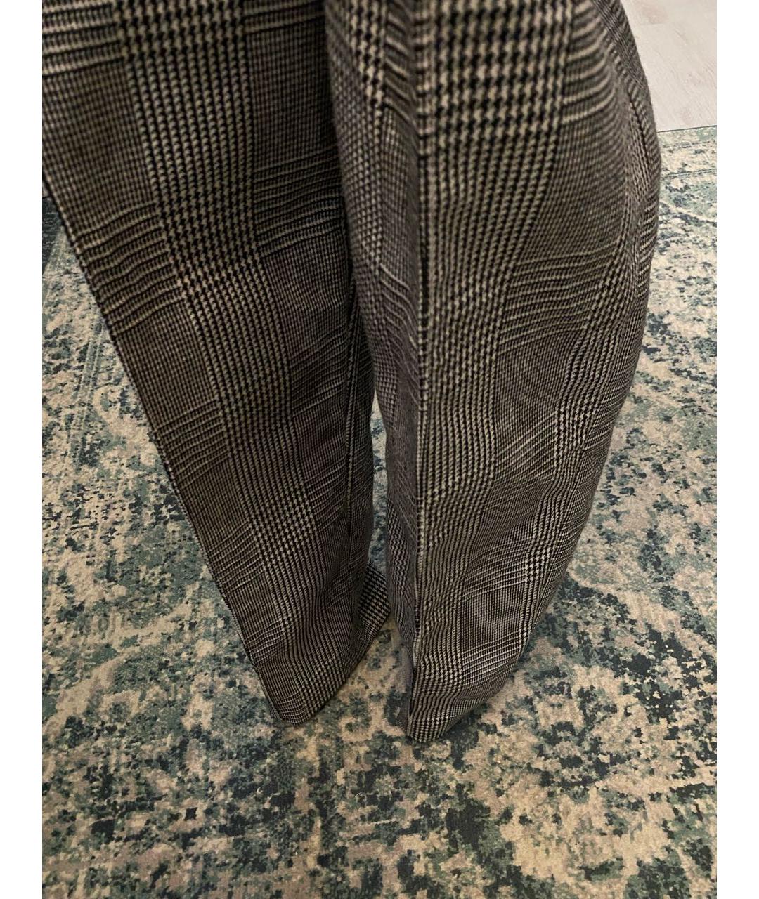 MARNI Серые шерстяные прямые брюки, фото 6