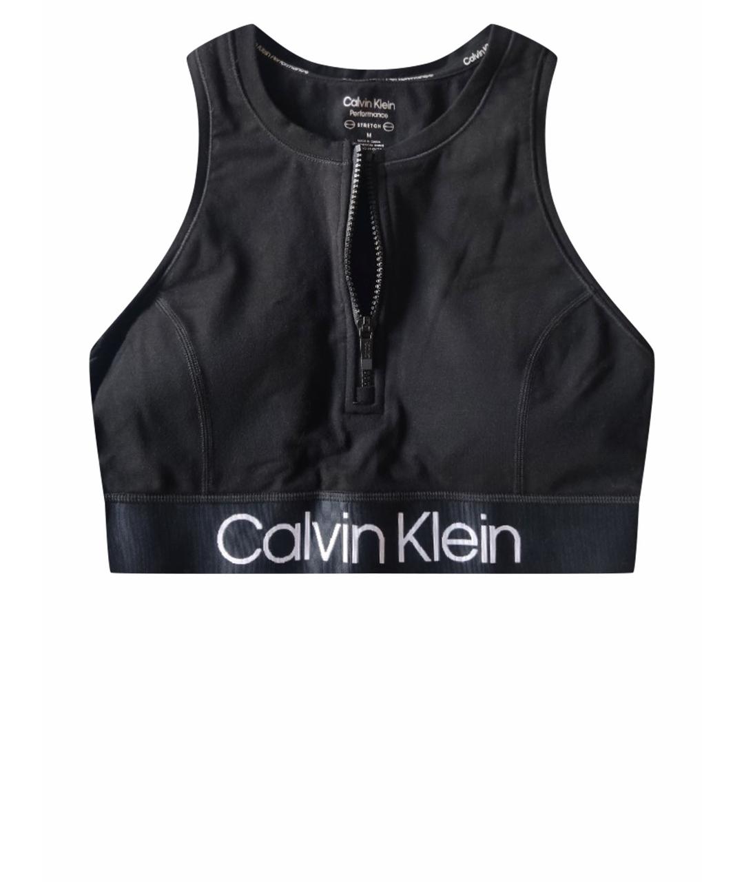 CALVIN KLEIN Черная хлопковая майка, фото 1