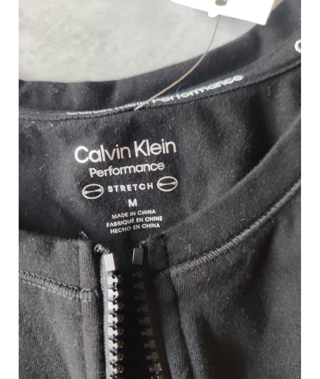 CALVIN KLEIN Черная хлопковая майка, фото 2