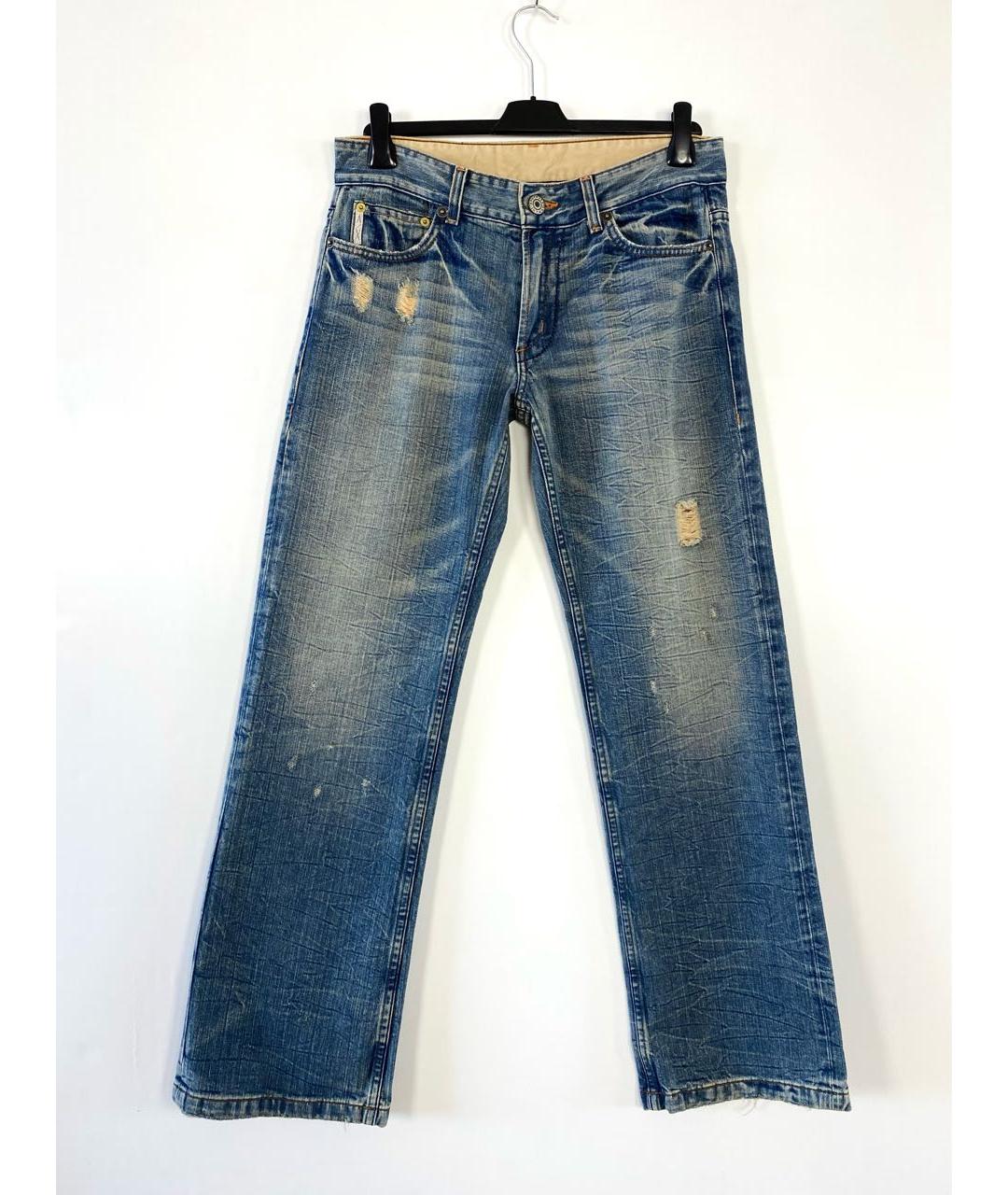 ARMANI EXCHANGE Голубые хлопковые прямые джинсы, фото 6
