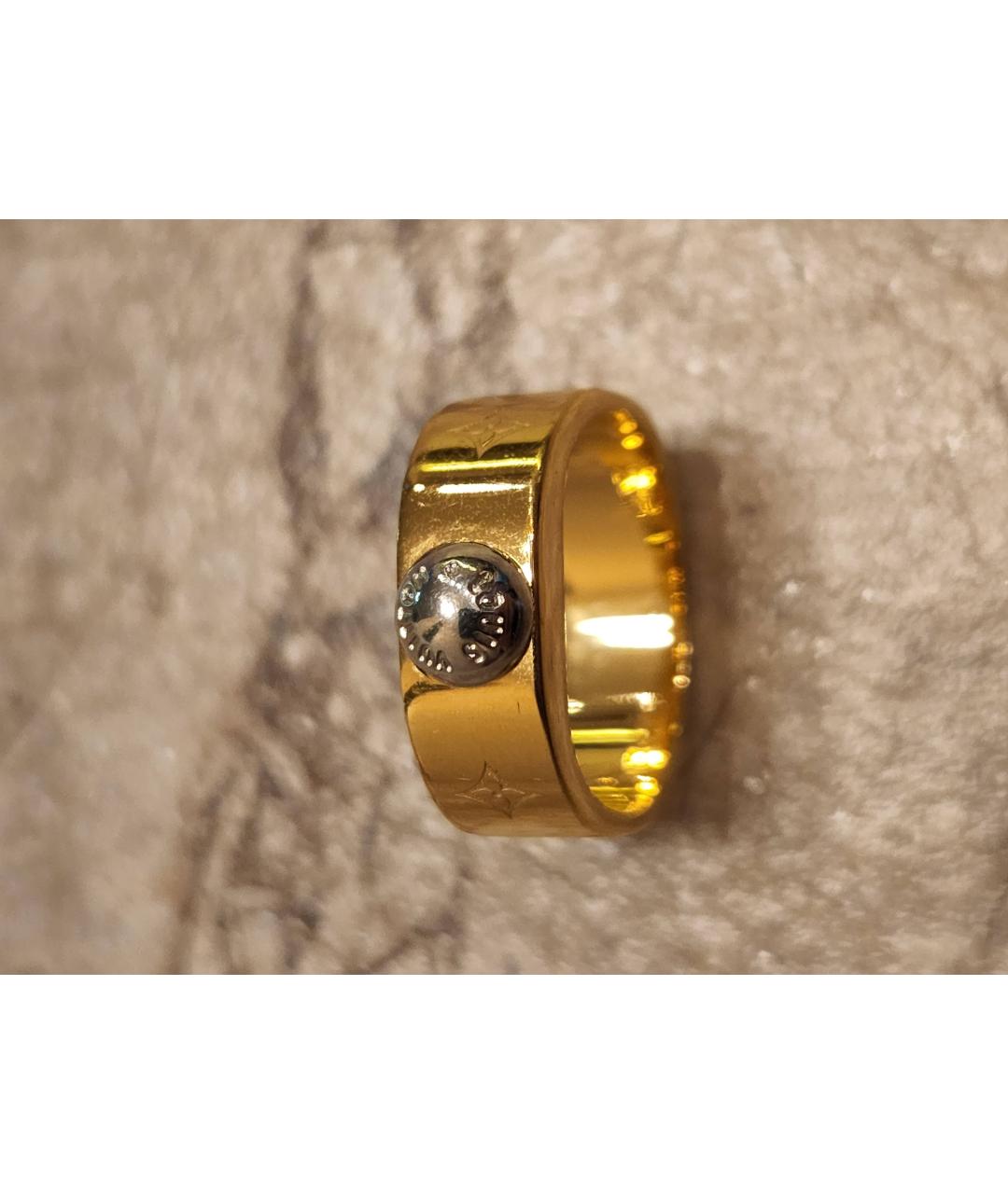 LOUIS VUITTON Золотое металлическое кольцо, фото 4