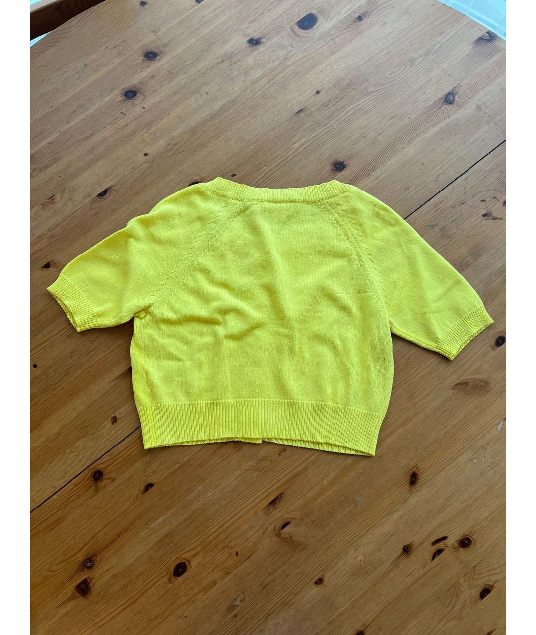 'S MAX MARA Желтый вискозный джемпер / свитер, фото 2