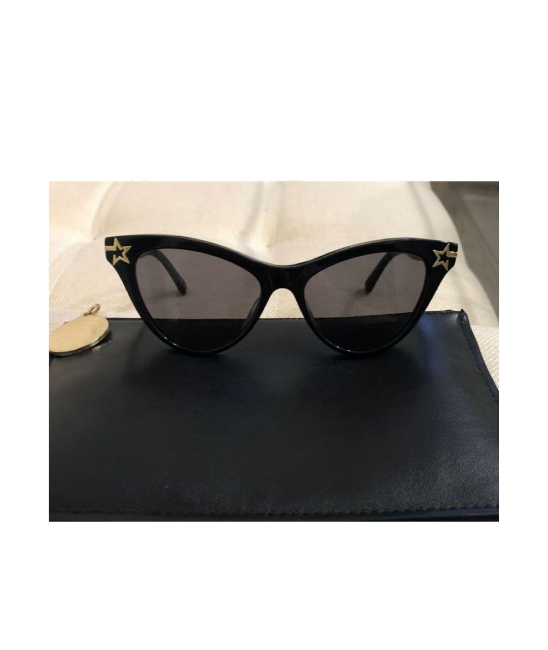 STELLA MCCARTNEY Черные пластиковые солнцезащитные очки, фото 3