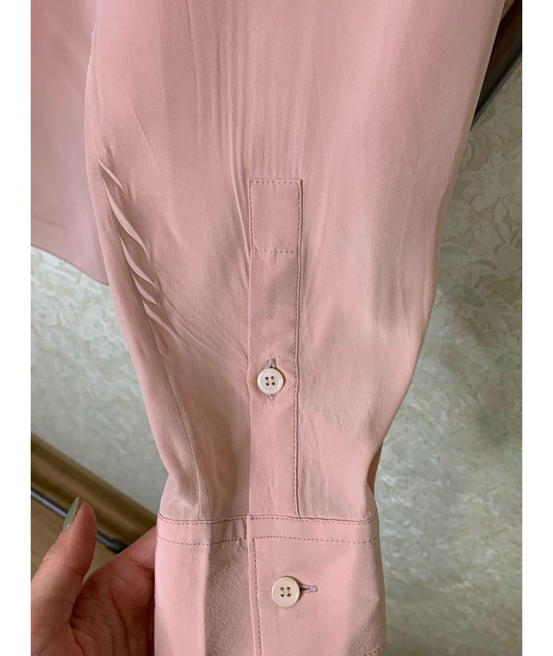 MARNI Розовая шелковая рубашка, фото 4