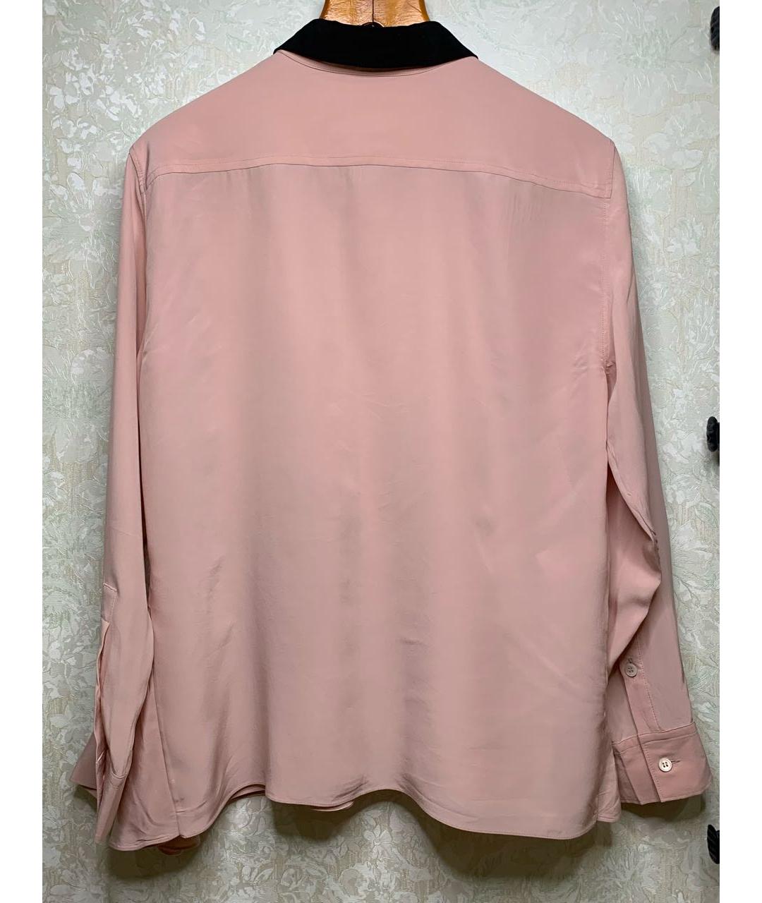 MARNI Розовая шелковая рубашка, фото 2