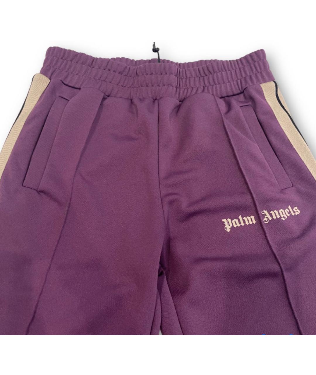 PALM ANGELS Фиолетовые полиэстеровые повседневные брюки, фото 3