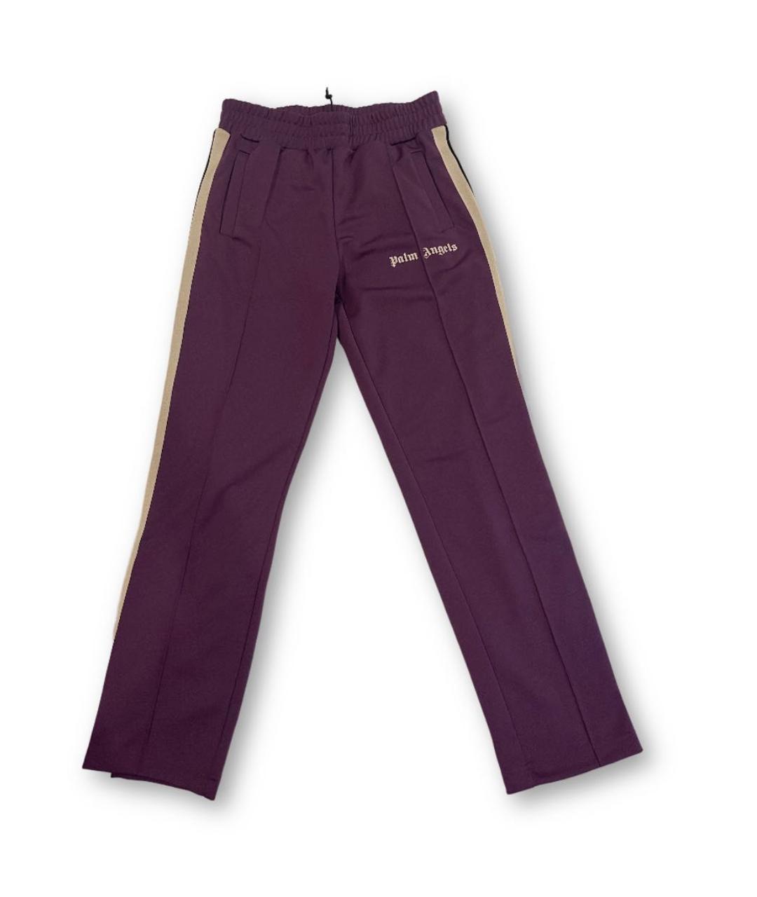 PALM ANGELS Фиолетовые полиэстеровые повседневные брюки, фото 5