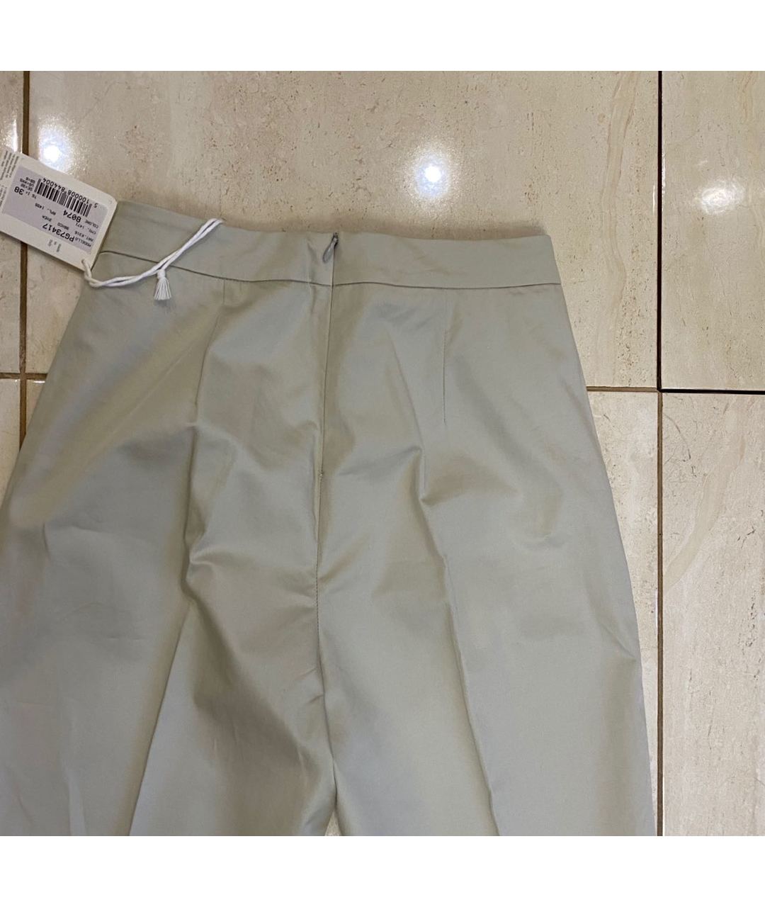 FABIANA FILIPPI Серые прямые брюки, фото 6