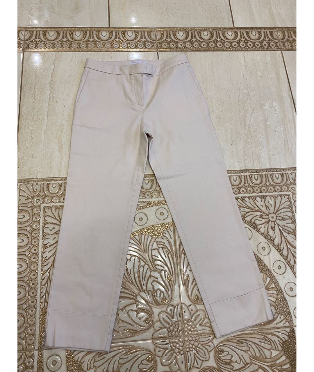 FABIANA FILIPPI Бежевые прямые брюки, фото 9