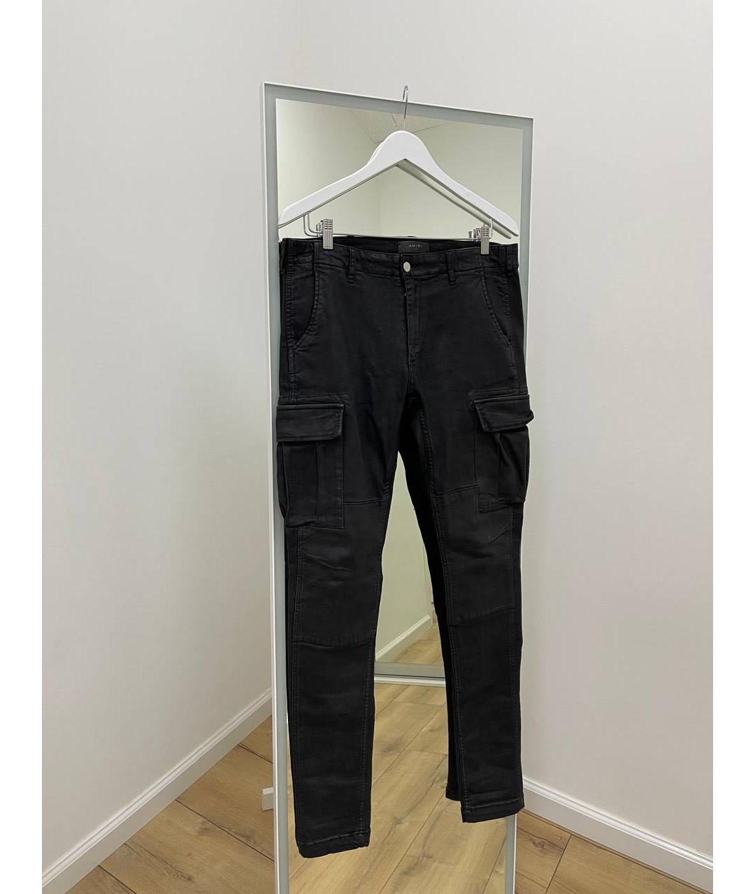 AMIRI Черные хлопко-эластановые джинсы скинни, фото 7
