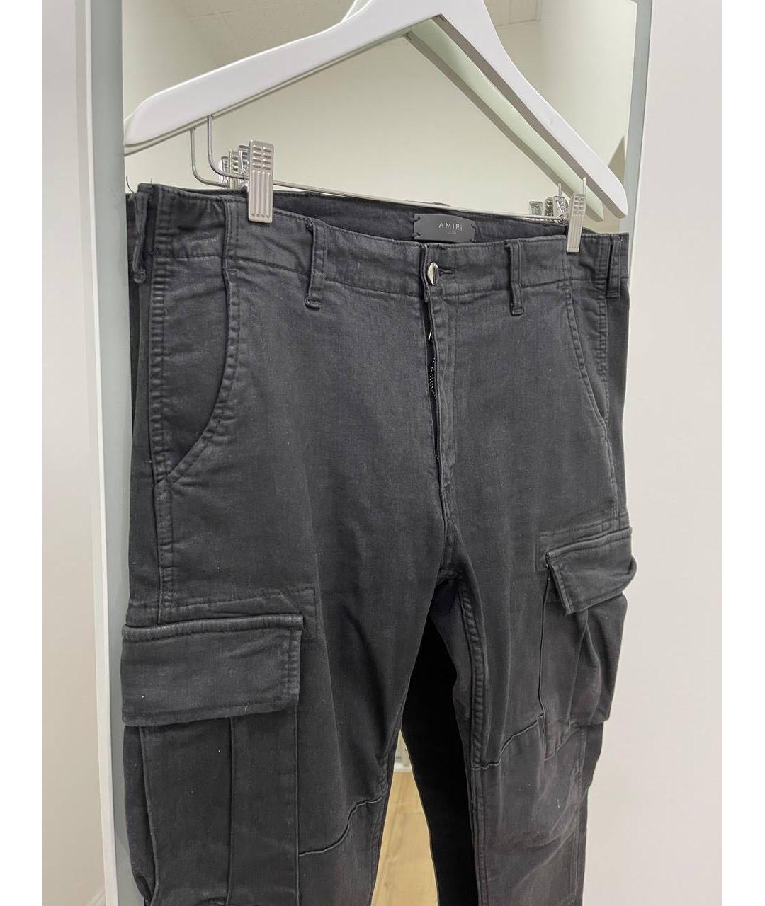 AMIRI Черные хлопко-эластановые джинсы скинни, фото 3