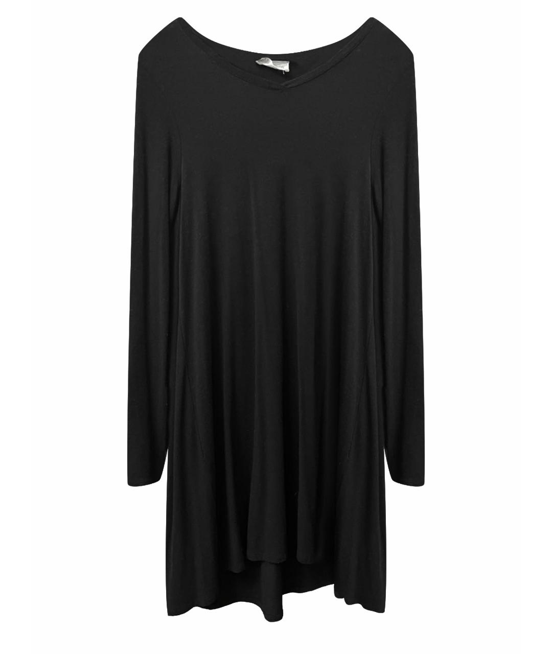 AMERICAN VINTAGE Черное вискозное повседневное платье, фото 1