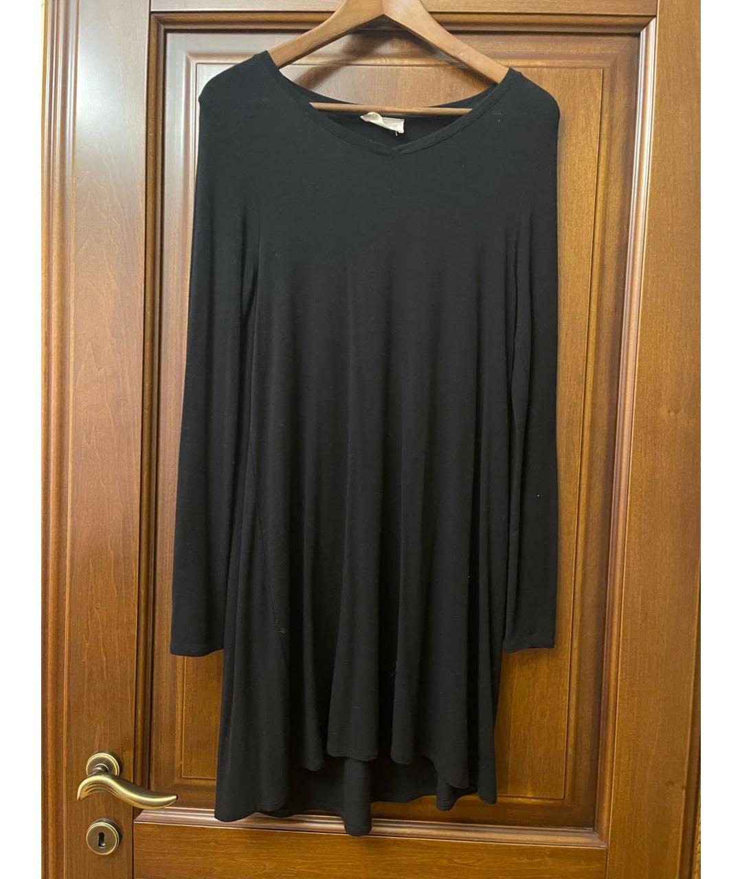 AMERICAN VINTAGE Черное вискозное повседневное платье, фото 5