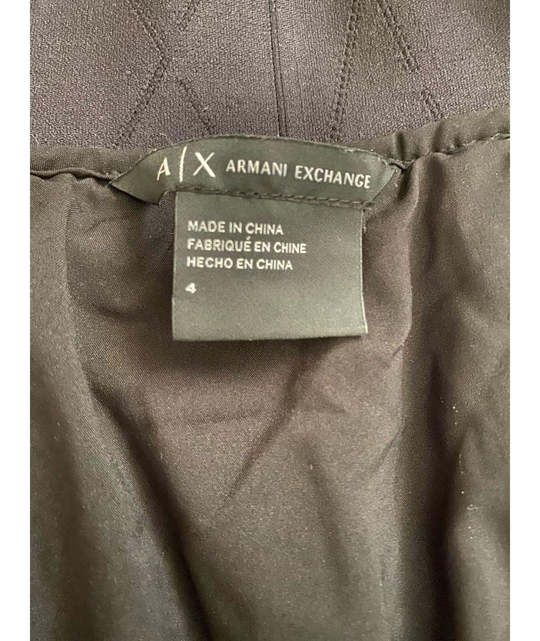 ARMANI EXCHANGE Черная юбка миди, фото 3