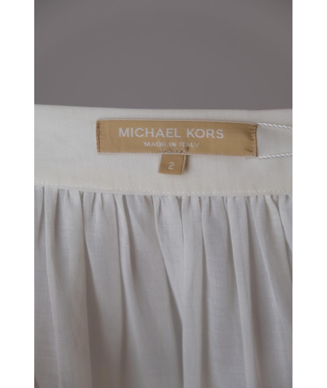 MICHAEL KORS Бежевая хлопковая юбка макси, фото 3