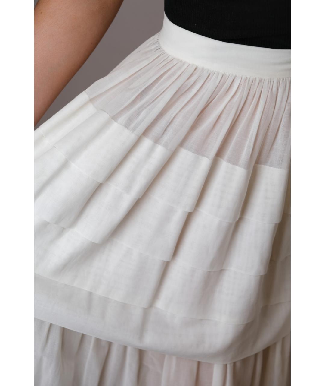 MICHAEL KORS Бежевая хлопковая юбка макси, фото 4
