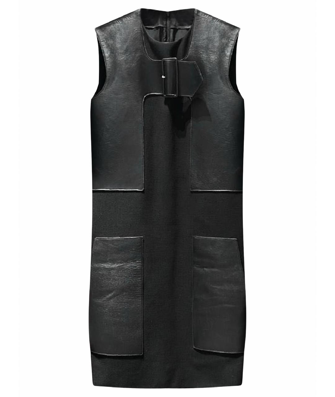 CELINE PRE-OWNED Черное кожаное платье, фото 1