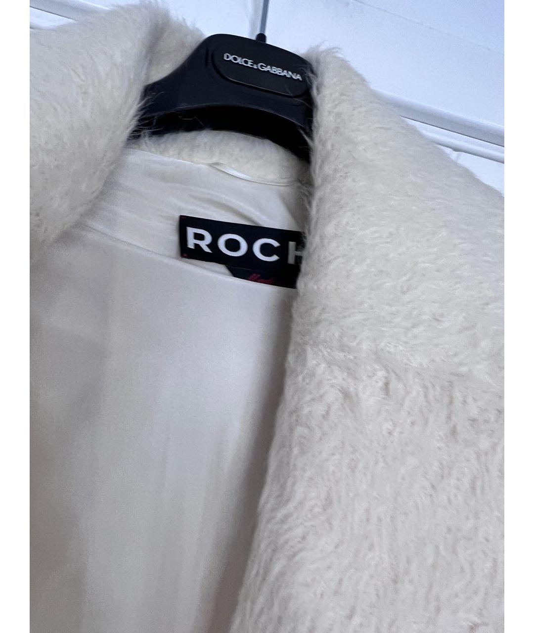 ROCHAS Бежевое шерстяное пальто, фото 6