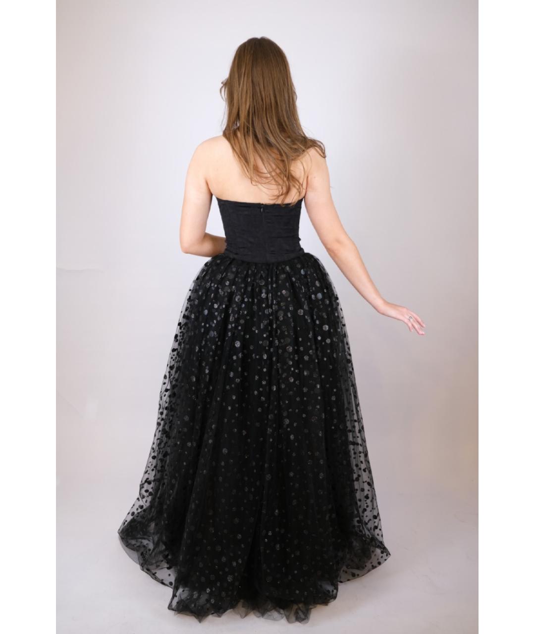 LOYD/FORD Черное шифоновое вечернее платье, фото 2