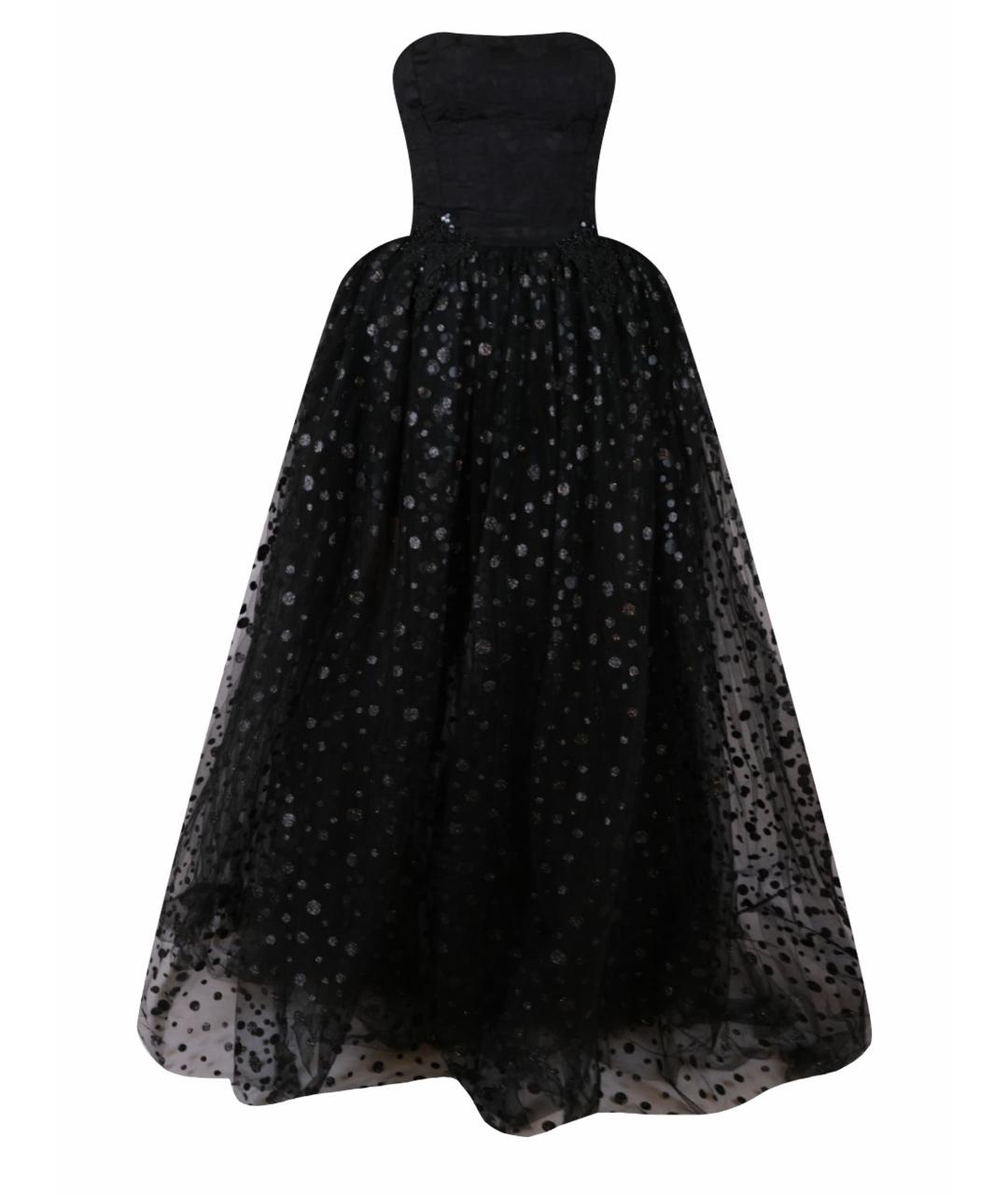 LOYD/FORD Черное шифоновое вечернее платье, фото 1