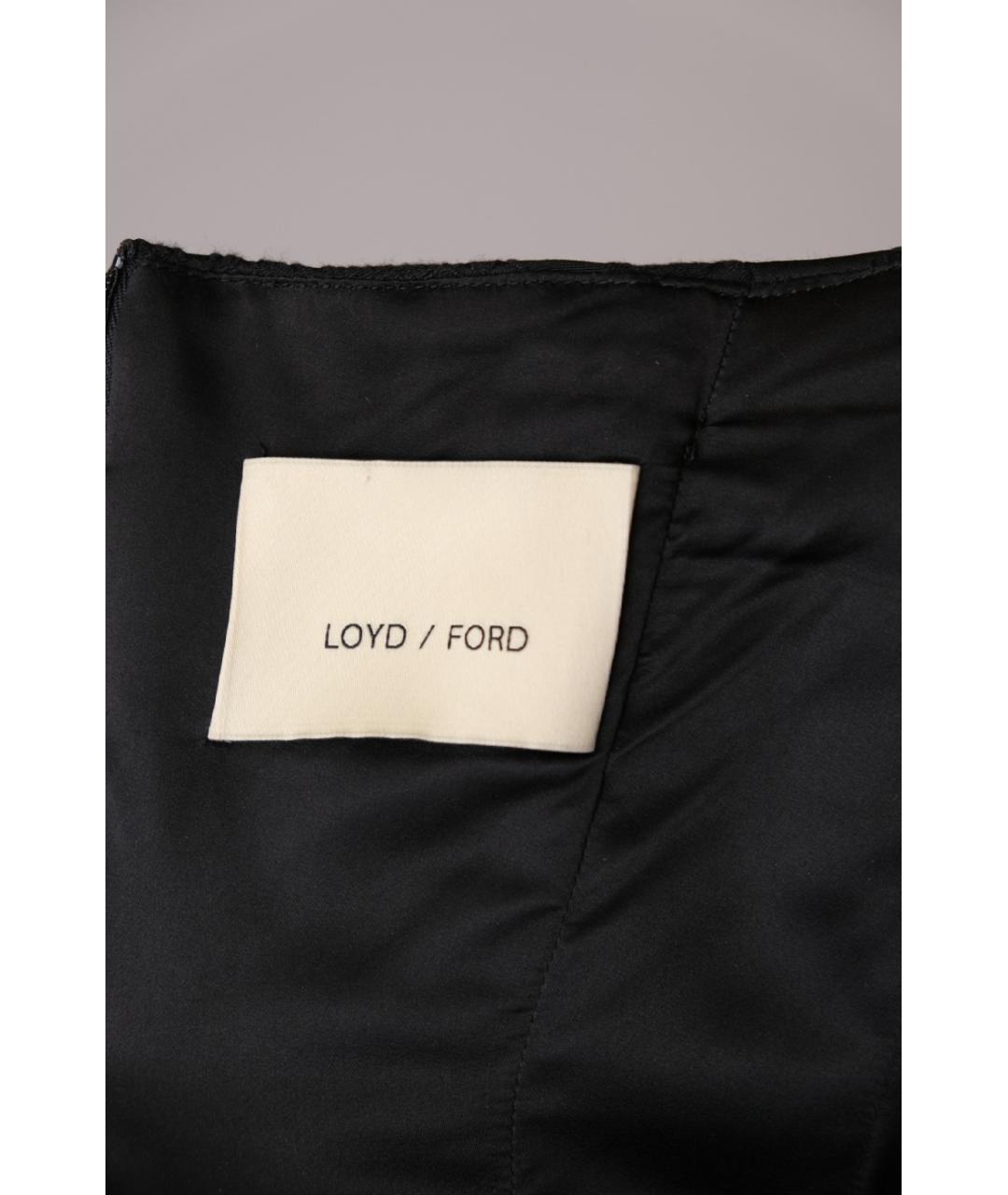 LOYD/FORD Черное шифоновое вечернее платье, фото 3