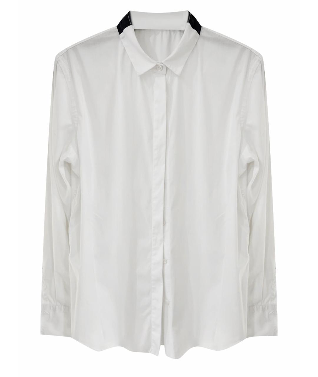 BRUNELLO CUCINELLI Белая хлопко-эластановая рубашка, фото 1